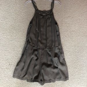 Hunter green romper